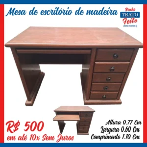 Mesa de escritório madeira
