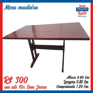Mesa sem cadeiras