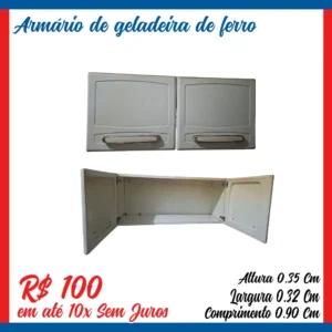Armário de geladeira 2 portas