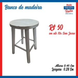 Banco de madeira