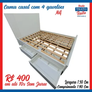 Cama Casal Mdf
