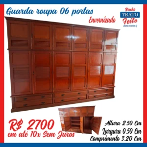 Guarda roupa 06 portas
