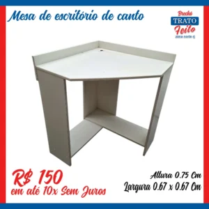 Mesa de escritório de canto Mdf