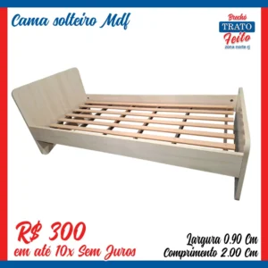 Cama  solteiro Mdf