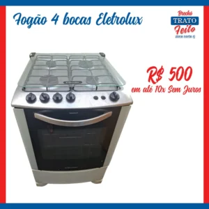 Fogão 4 bocas Eletrolux
